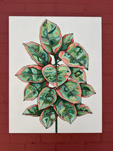 Load image into Gallery viewer, Ruby Ficus Elastica 24x30in Original On Canvas