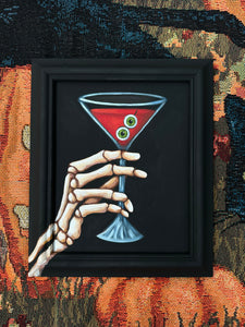 Skeleton Martini 10.5x12.5in Original