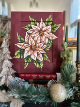 Load image into Gallery viewer, White Poinsettias 12x14in Original
