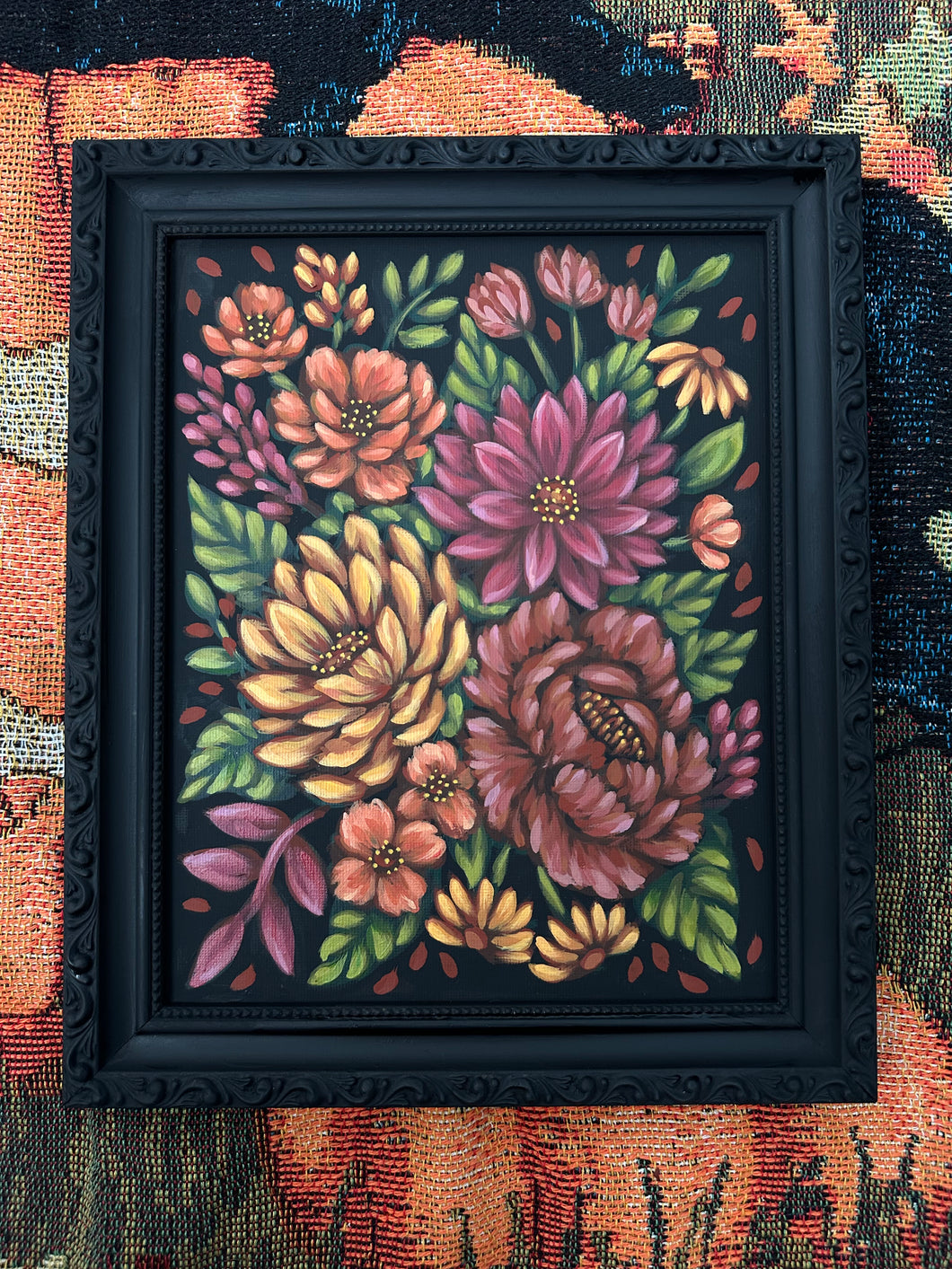 Autumn Florals 10x12in Original