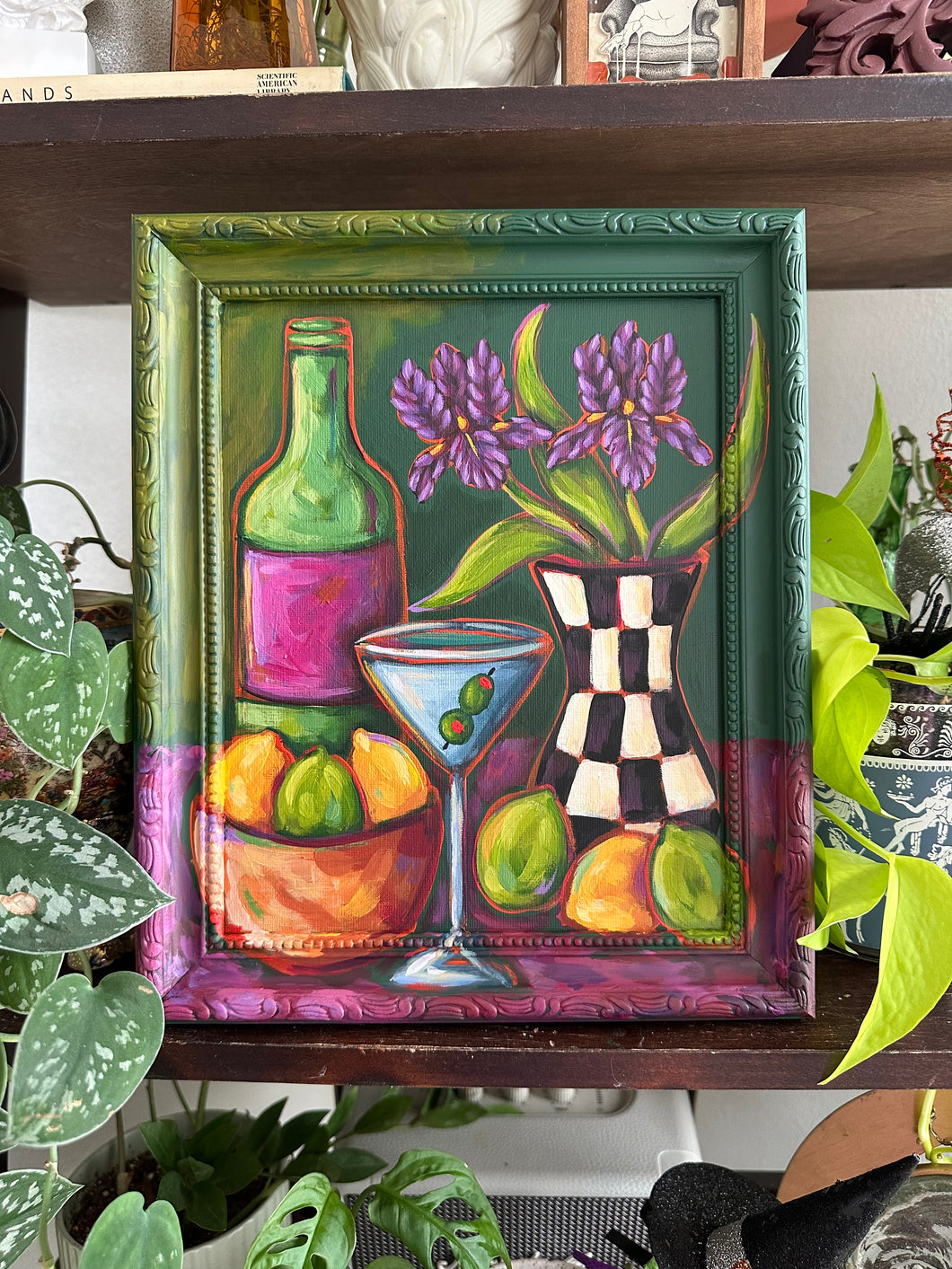 Still Life With Irises 10x12in Original