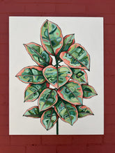 Load image into Gallery viewer, Ruby Ficus Elastica 24x30in Original On Canvas
