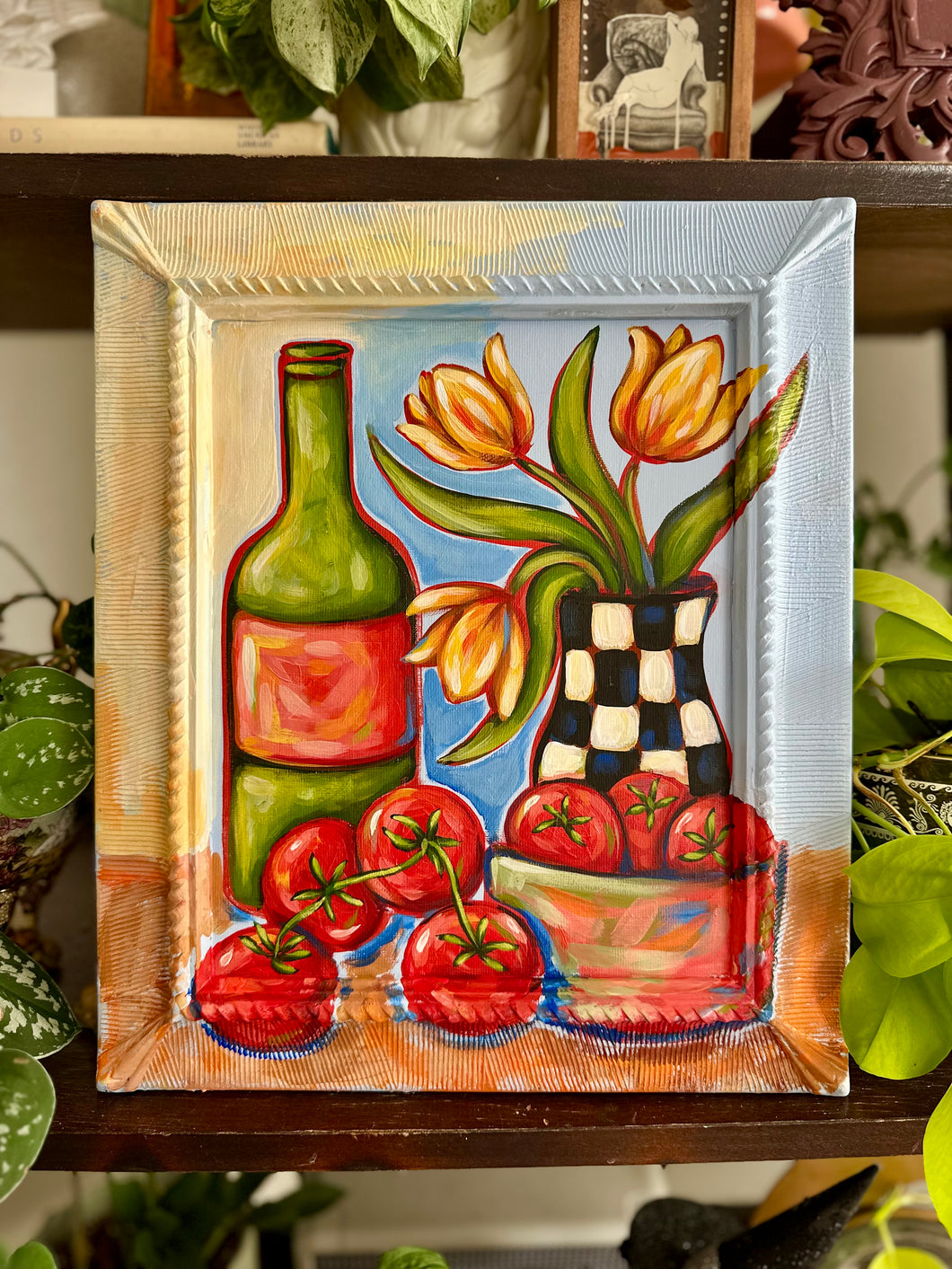 Still Life With Tomatoes 11x13in Original