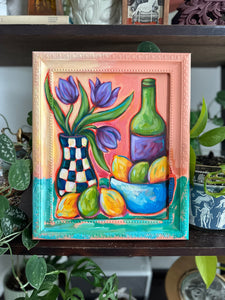 Still Life With Tulips 10.5x12.5in Original