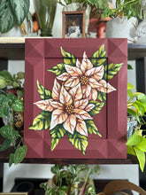 Load image into Gallery viewer, White Poinsettias 12x14in Original
