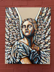 Angel 24x30in Original On Canvas