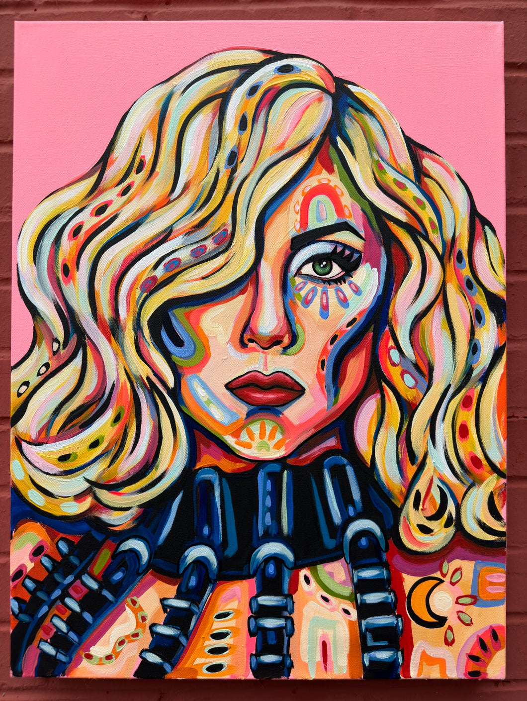 Lady Gaga 18x24in Original On Canvas