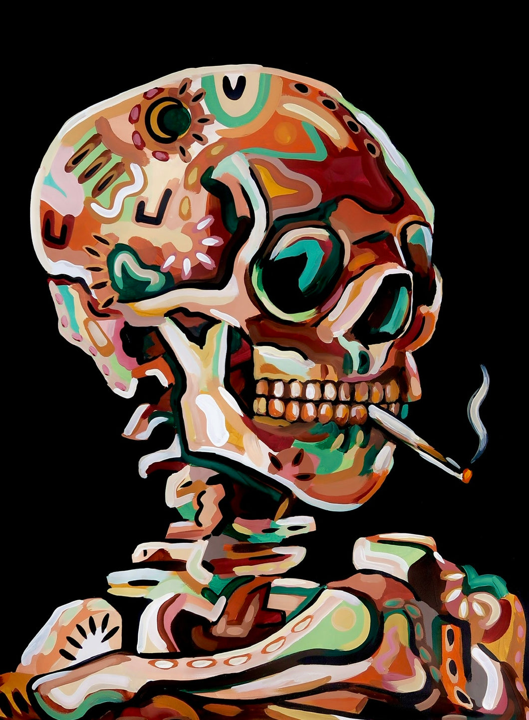 Spooky Skull Print