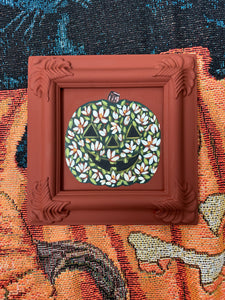 Lil Floral Pumpkin 8x8in Original