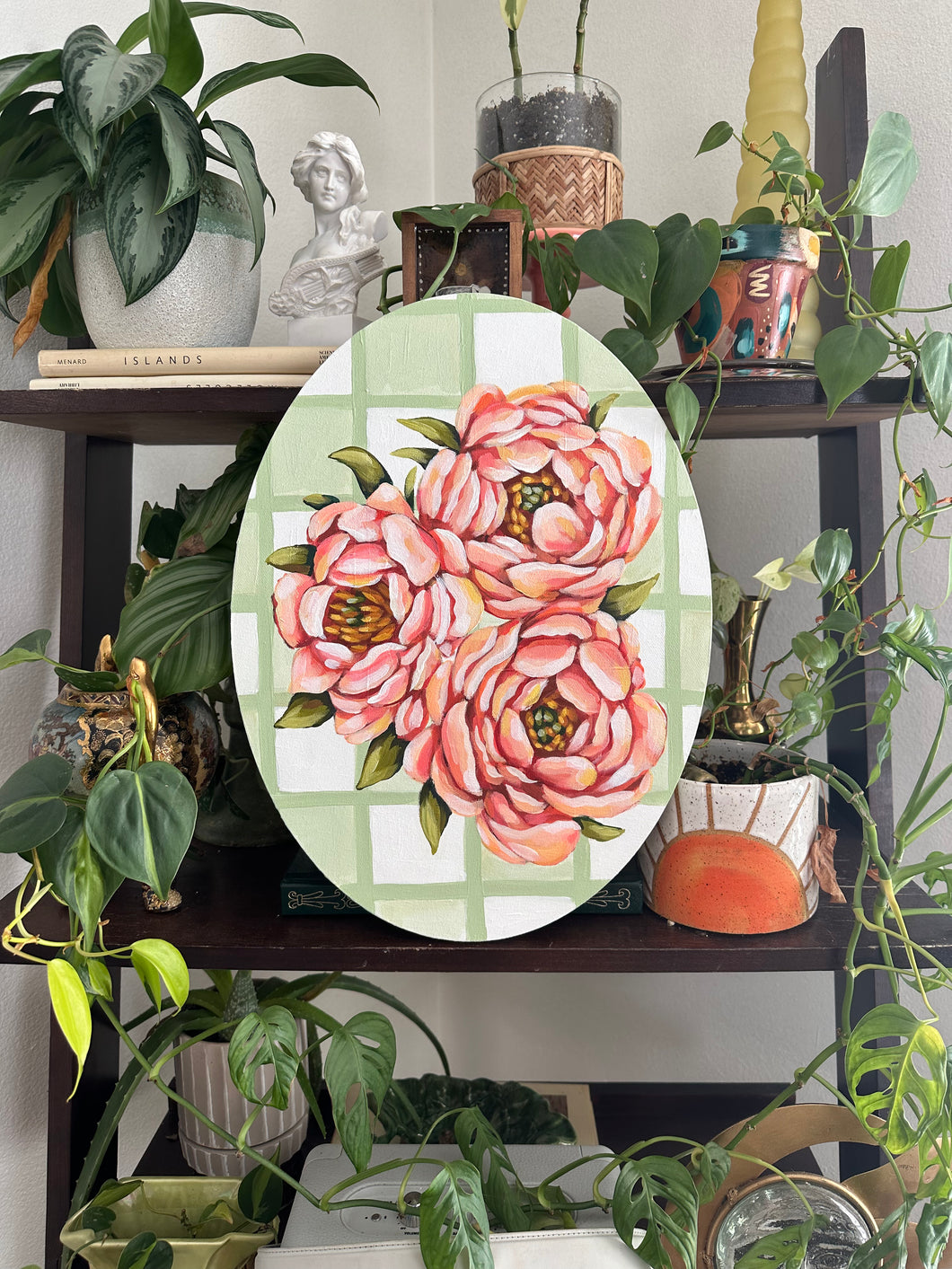 Peonies 12x16in Original Painting