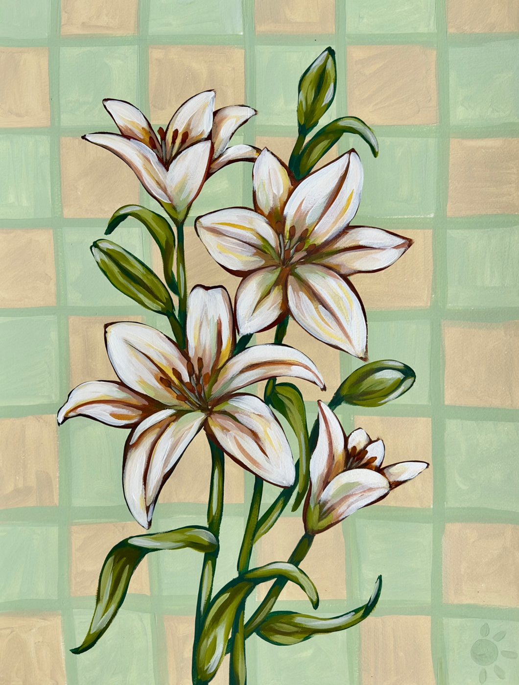 lily flower print Lilies Print