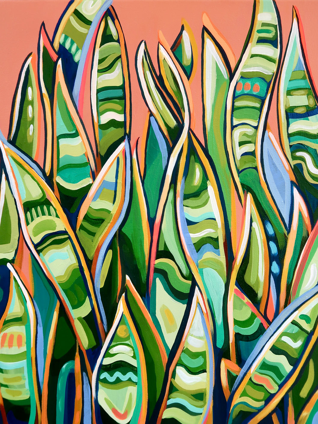 snake plant art Snake Plant Print