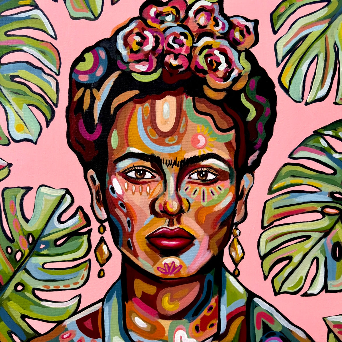 Monstera Frida Print – morganpaintsstuff