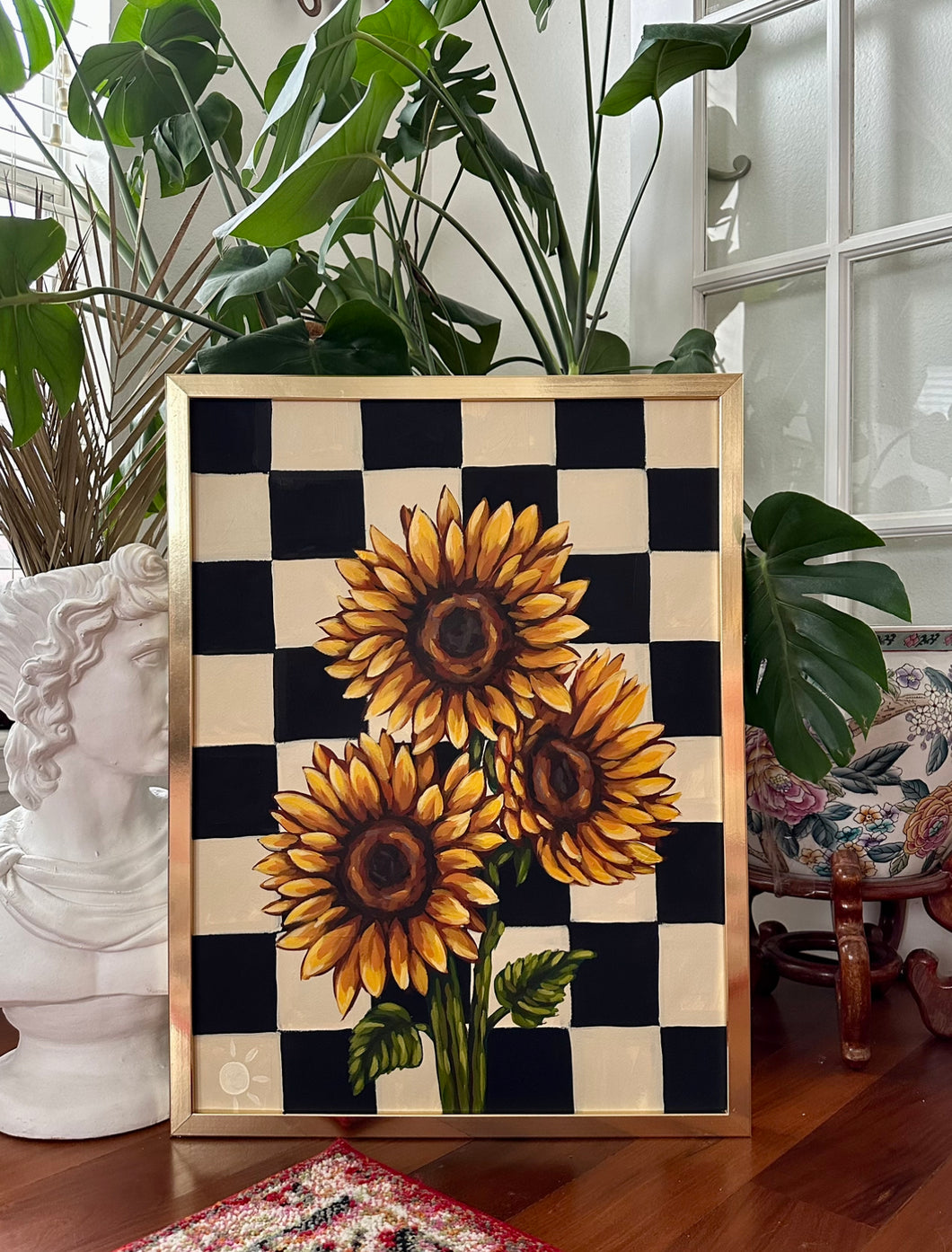 Sunflowers 18x24 Original on Paper
